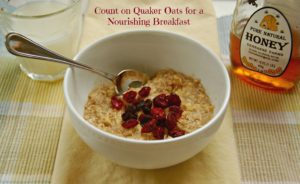 quaker oatmeal fuels active families