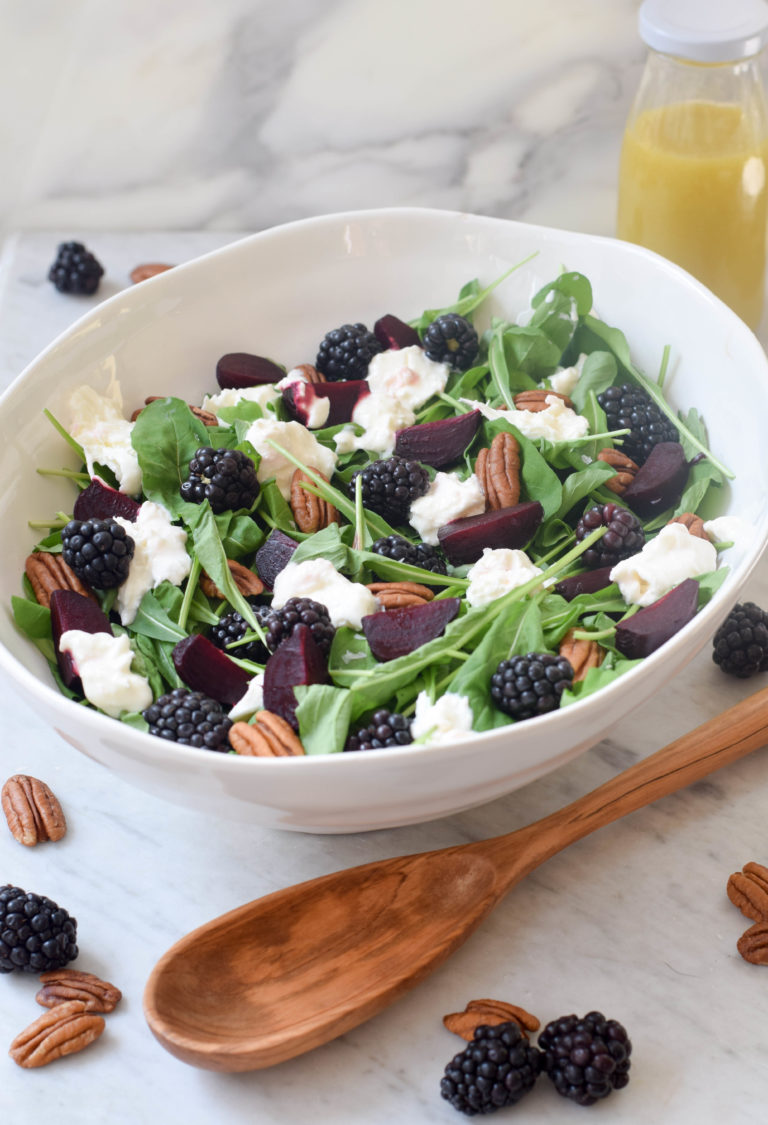 Beets, Burrata & Blackberry Salad For Rosh Hashanah - West Of The Loop