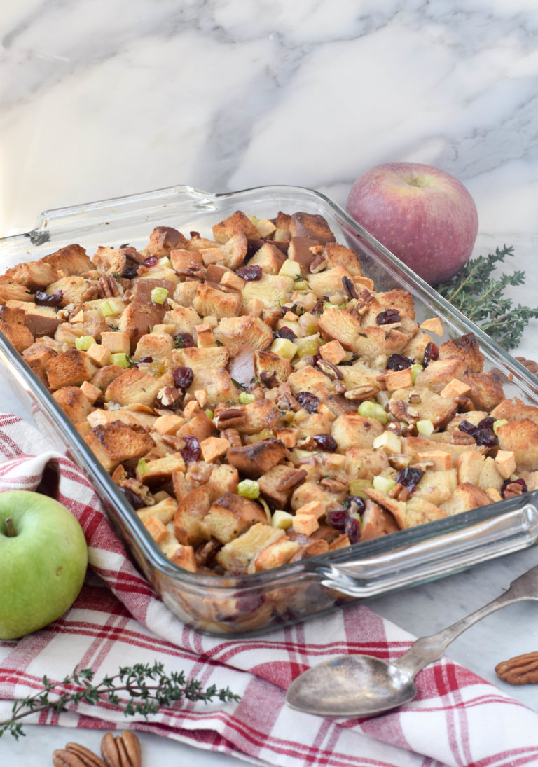 Apple Honey Challah Stuffing - West of the Loop