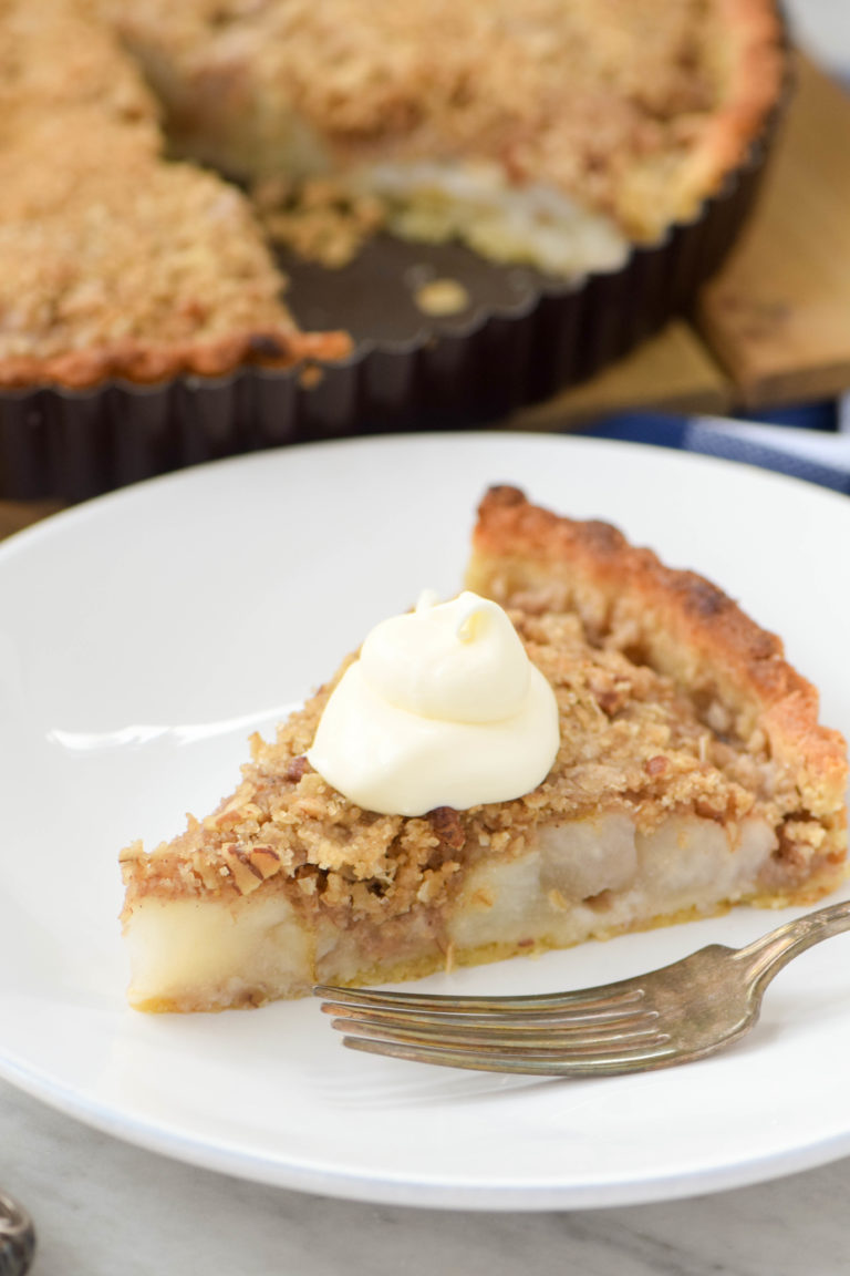 Pear Tart with Pecan Streusel - West of the Loop