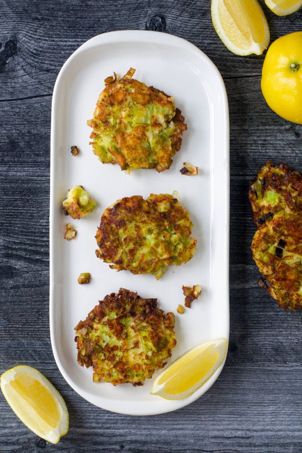 Horseradish Cheddar Leek Patties - West of the Loop