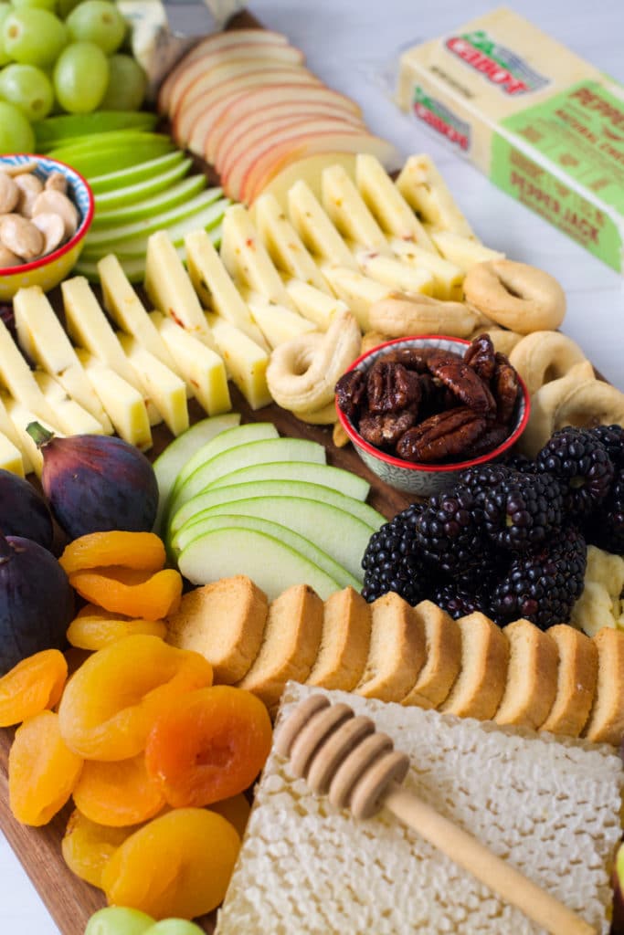 apples and honey cheese board